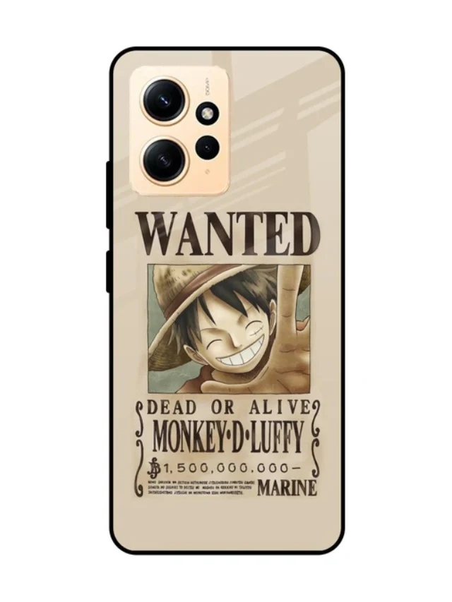 luffy wanted premium glass case for redmi note 12